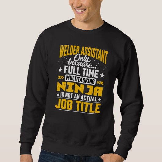 Lasser Assistent Functie Lassen Associate Trui (Voorkant)