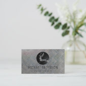 lasser | bouw | Bord van metaal Visitekaartje (Staand voorkant)