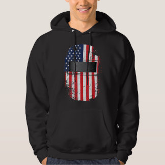 Lasser cadeaus grappige lasafbeelding op de achter hoodie