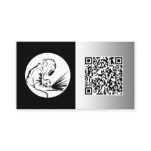 Lasser Custom Zwart Faux Metaal QR