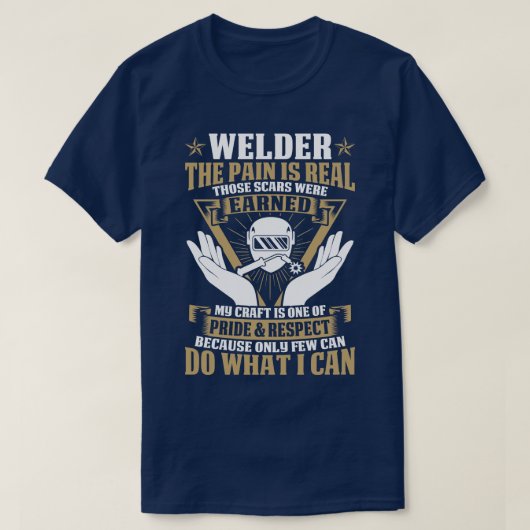 Lasser De Pijn is echte Trotse Lasser T Shirten vo T-shirt (Design voorkant)