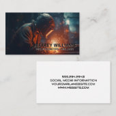 Lasser die in een winkel werkt | Vonken die wegvli Visitekaartje (Voorkant / Achterkant)