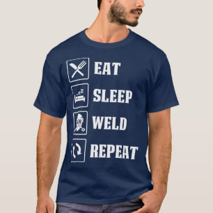 lasser eet slaaplas herhalen trotse lasser T-Shirt