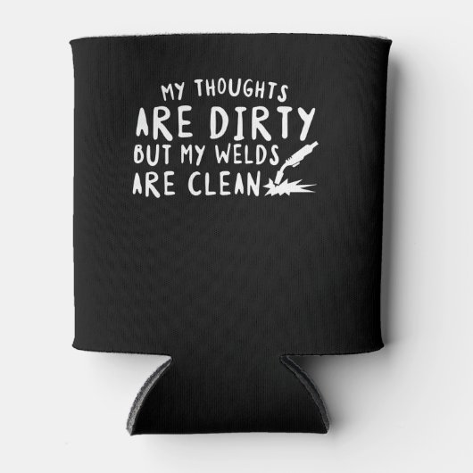 Lasser Gedachten Vuil Maar Lassen Schoon Blikjeskoeler (Voorkant)