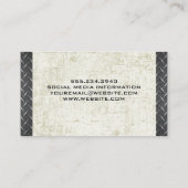 Lasser | Grunge | Diamantstaal  Visitekaartje (Achterkant)