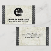 Lasser | Grunge | Diamantstaal  Visitekaartje (Voorkant / Achterkant)