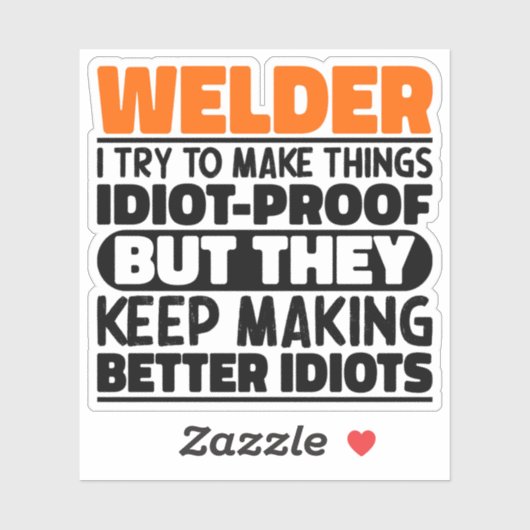 Lasser Ik probeer dingen grappig te maken zeggen l Sticker (Vel)