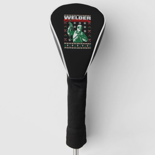 Lasser Kerst Lelijke trui Golfheadcover (Voorkant)