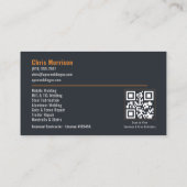 Lasser Las QR-code Professionele Diensten Visitekaartje (Achterkant)