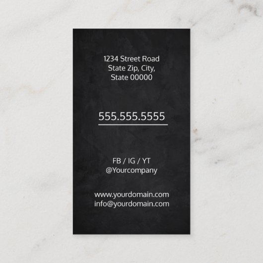 Lasser / Laservice Visitekaartje (Achterkant)