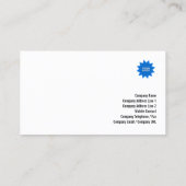 Lasser lassen vonkt groen visitekaartje (Achterkant)