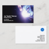 lasser lassen vonkt violet visitekaartje (Voorkant / Achterkant)