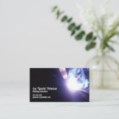 lasser lassen vonkt violet visitekaartje (Staand voorkant)