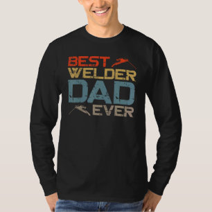Lasser Laswerk Vader Vader Vintage Retro Beste Las T-shirt