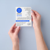 Lasser logo, metaalbewerker, lasser reclame flyer (Hand)