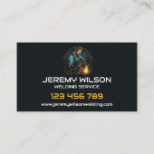 Lasser Metaal Lassen Diensten  Logo Visitekaartje (Achterkant)