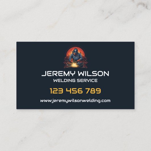 Lasser Metaal Lassen Service Fabricage Staalwerk Visitekaartje (Achterkant)