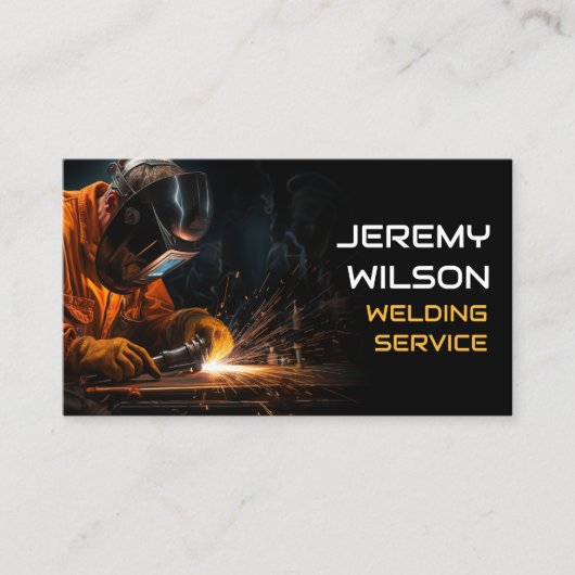 Lasser Metaal Lassen Service Fabricage Staalwerk Visitekaartje (Voorkant)