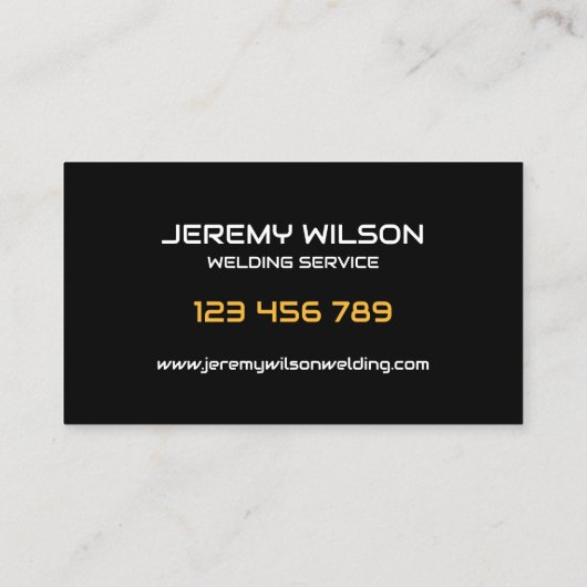 Lasser Metaal Lassen Service Fabricage Staalwerk Visitekaartje (Achterkant)