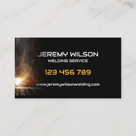 Lasser Metaal Lassen Service Fabricage Staalwerk Visitekaartje (Achterkant)