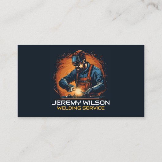 Lasser Metaal Lassen Service Fabricage Staalwerk Visitekaartje (Voorkant)