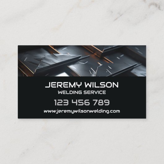 Lasser Metaal Lassen Service Fabricage Staalwerk Visitekaartje (Achterkant)