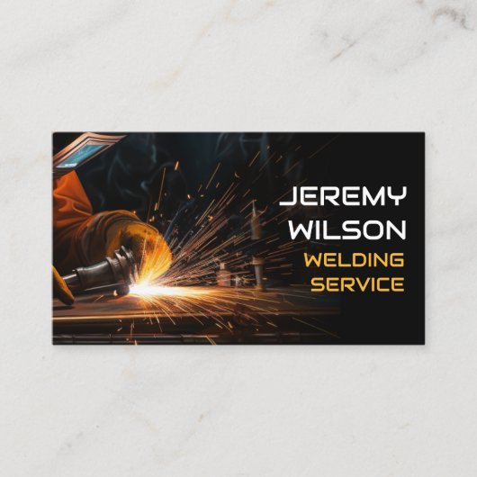 Lasser Metaal Lassen Service Fabricage Staalwerk Visitekaartje (Voorkant)