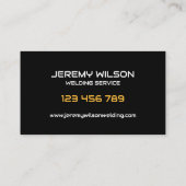 Lasser Metaal Lassen Service Fabricage Staalwerk Visitekaartje (Achterkant)