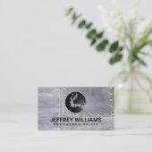 Lasser | Metalen klinknagels Visitekaartje (Staand voorkant)