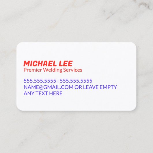 Lasser Mobiel Lassen Visitekaartje (Achterkant)