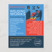 Lasser ontwerp, metaalbewerker, lasser reclame flyer (Voorkant)