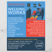 Lasser ontwerp, metaalbewerker, lasser reclame flyer (Voorkant)