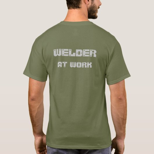 lasser op het werk T shirt (Achterkant)