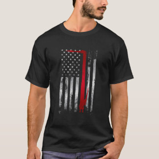 Lasser Patriotisch Amerika Vlag Lassen T-shirt