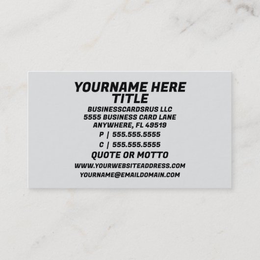 Lasser Patriottisch Rood Wit en Blauw Visitekaartje (Achterkant)