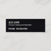 Lasser Premium Mini Visitekaartje (Achterkant)