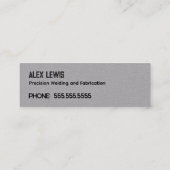 Lasser Premium Mini Visitekaartje (Achterkant)