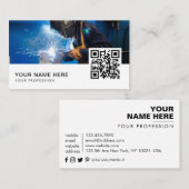 lasser QR-code Visitekaartje (Voorkant / Achterkant)