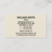 Lasser Trendy Visitekaartje (Achterkant)