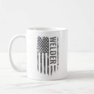 Lasser USA Vlag Vervallen ontwerp Koffiemok