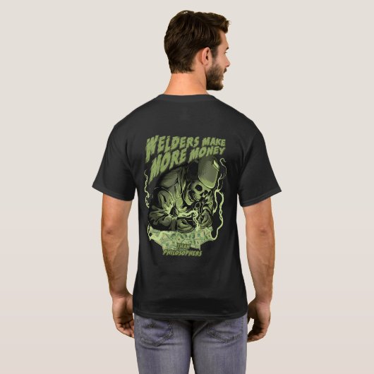 Lasser Verdient Meer Geld T-shirt (Achterkant volledig)