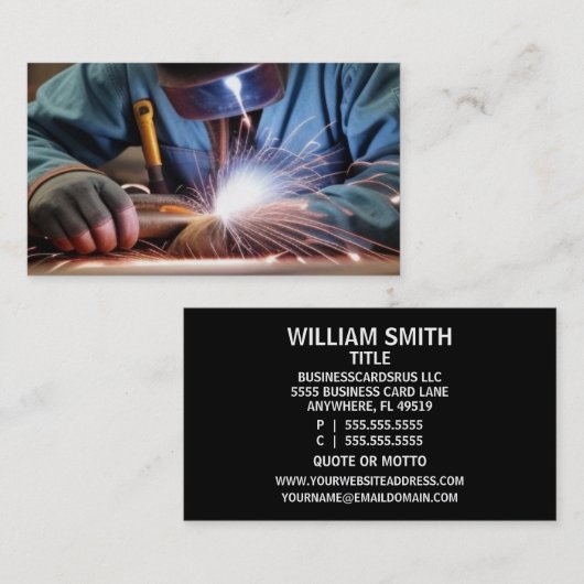 Lasser Visitekaartje (Voorkant / Achterkant)