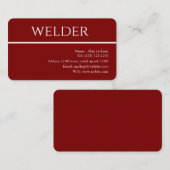 lasser Visitekaartje bewerkbaar (Voorkant / Achterkant)