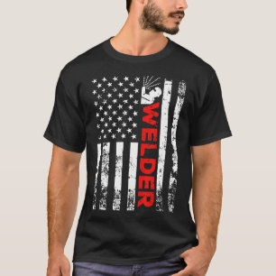Lasser VS Amerikaanse Vlag Lassen T Shirt