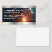 Lasser Werken met metaal | vonkenvlieg Visitekaartje (Voorkant / Achterkant)