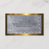 Lasser Werken | Metalen klinknagels Visitekaartje (Achterkant)