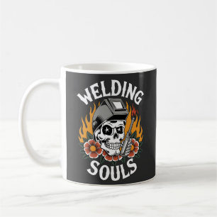 lasser werkend ontwerp- schedel lassers horror koffiemok
