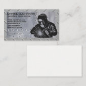 Lasser Werknemer | Vonken | Stalen Frame Visitekaartje (Voorkant / Achterkant)