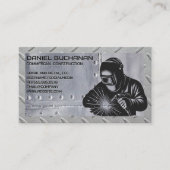 Lasser Werknemer | Vonken | Stalen Frame Visitekaartje (Voorkant)