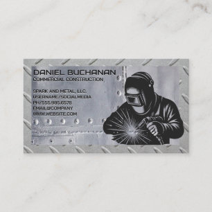 Lasser Werknemer   Vonken   Stalen Frame Visitekaartje